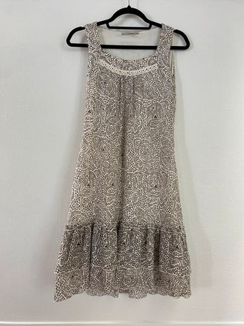 Robe marron et blanche Armand Thiery taille 36