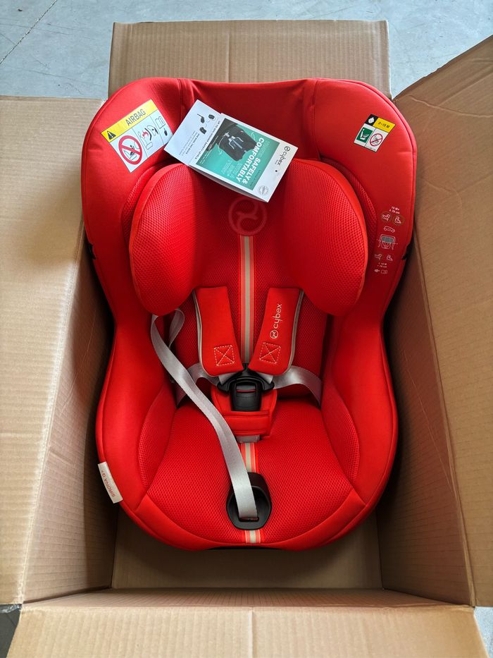 Siège auto sirona G Isize hibiscus red tissu plus respirant corail cybex jamais utilisé