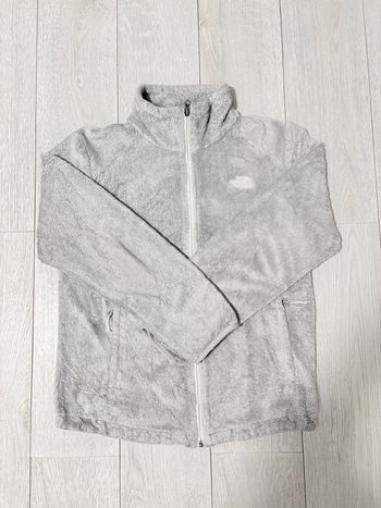 Veste polaire The North Face grise et blanche