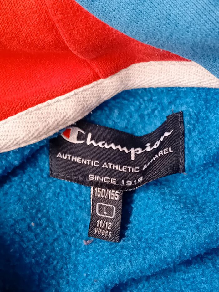 Sweat à capuche champion bleu garçon 12 ans champion - photo numéro 18