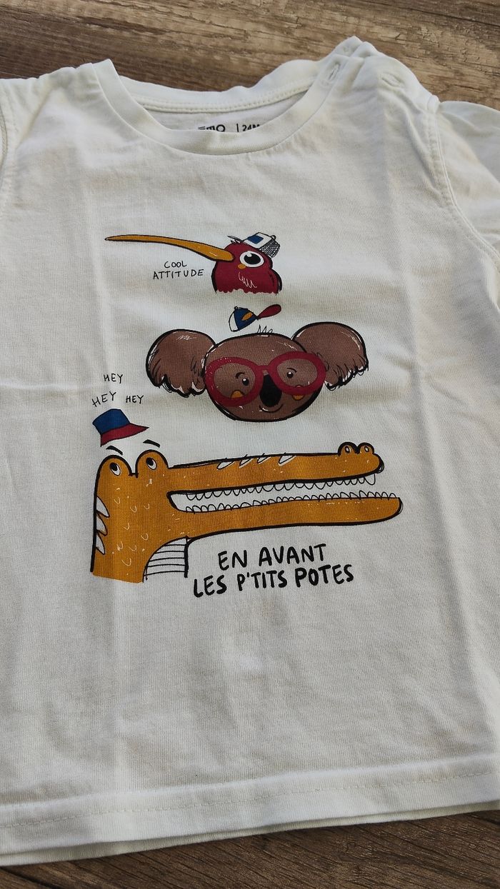 Ensemble chemise et tee-shirt 24 mois - photo numéro 4