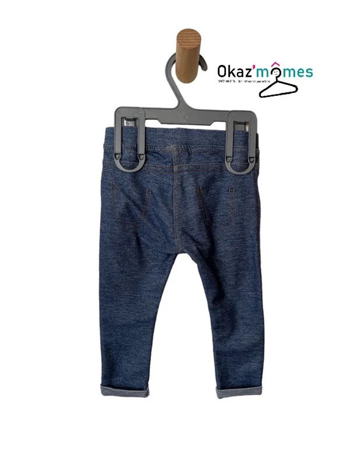 Legging bleu denim (jegging) - Zara Babygirl 9-12 mois (80cm) - photo numéro 2