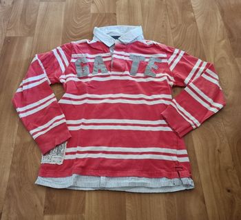 polo garçon zara Kids rouge à rayure taille 8 ans