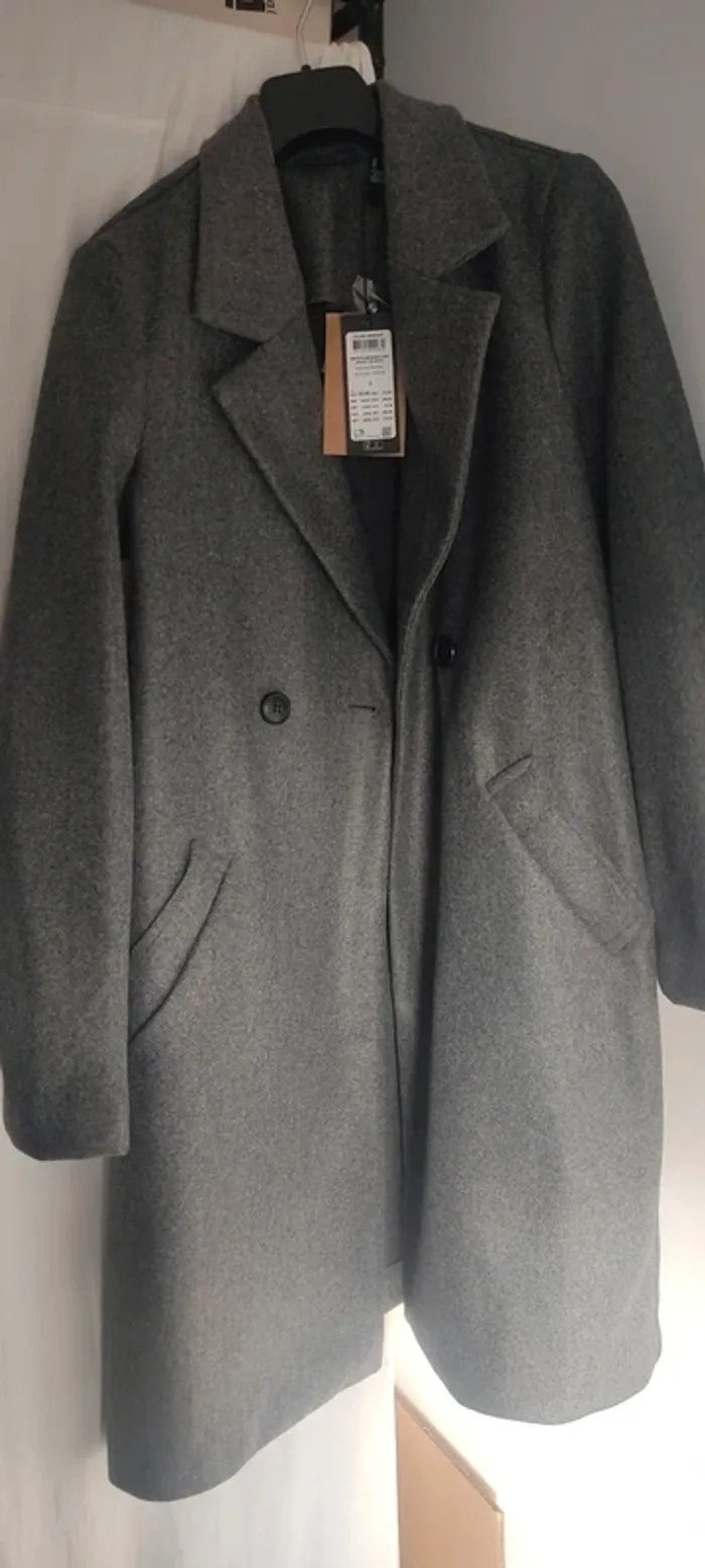 Vero Moda manteau classique gris foncé taille S neuf - photo numéro 7