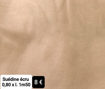 Suédine écru