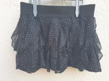 Jupe volants noire 6 ans