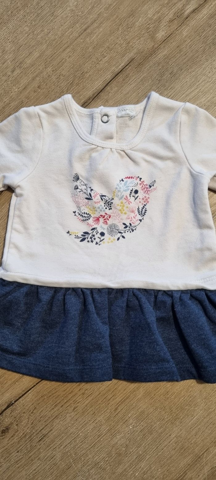 T-shirt ML 6 mois 🐦 🌸 - photo numéro 2