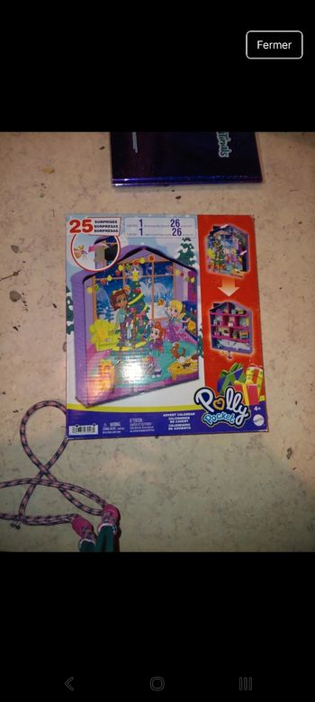Calendrier de l'avent  polly pocket pas de relais colis