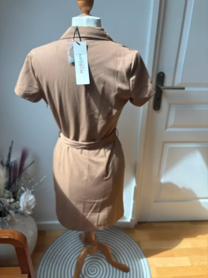 🤎 Robe camel style saharienne – Morgan – T36 Neuve avec étiquette - photo numéro 11