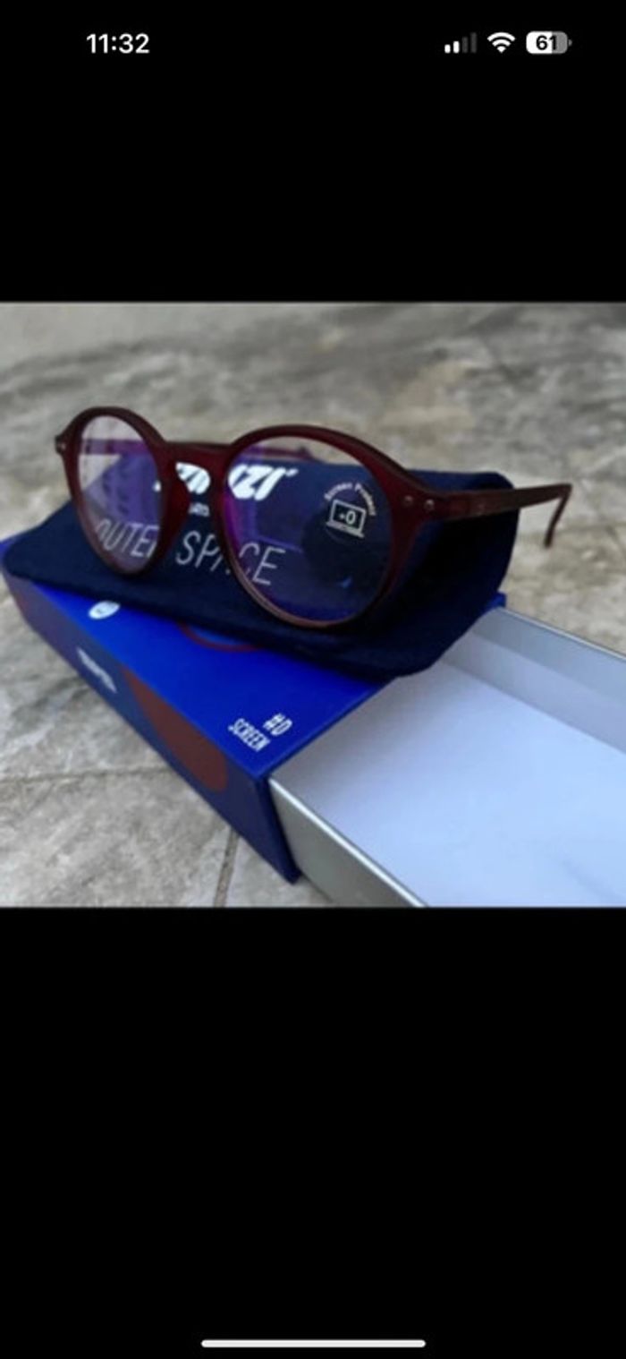 Lunettes Izipizi neuves – Modèle bordeaux