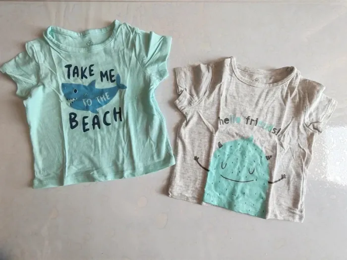 Gros lot maillots manches longues courtes 12 mois - photo numéro 7