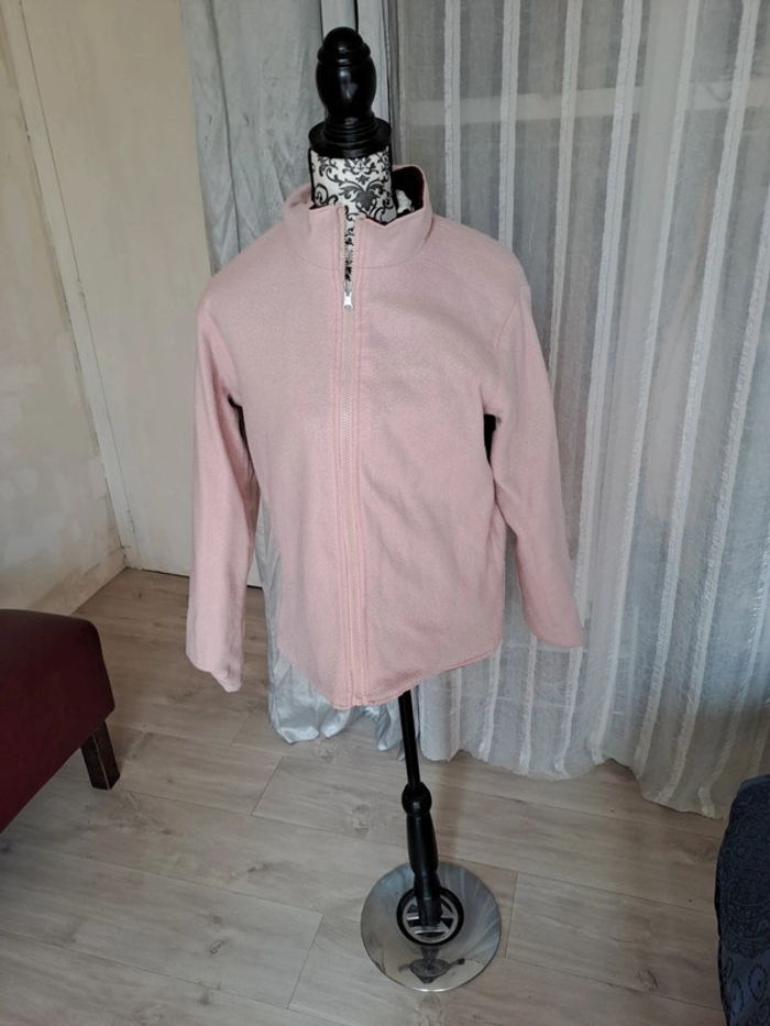 Veste polaire et lin réversible T 38/40 - photo numéro 3