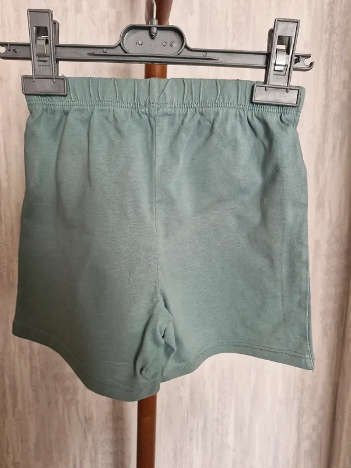 Short bébé mixte 36 mois Kiabi vert d’eau coton - photo numéro 4