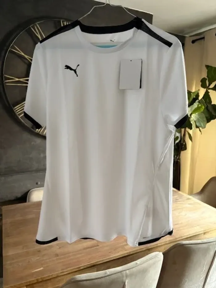 t shirt de sport homme puma blanc taille L