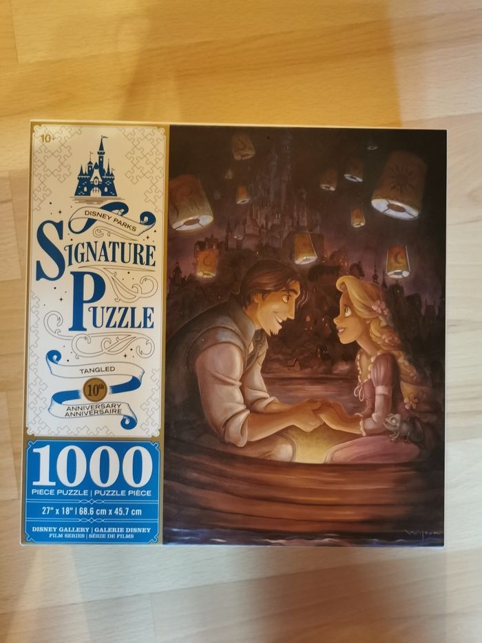 Puzzle signature disney raiponce