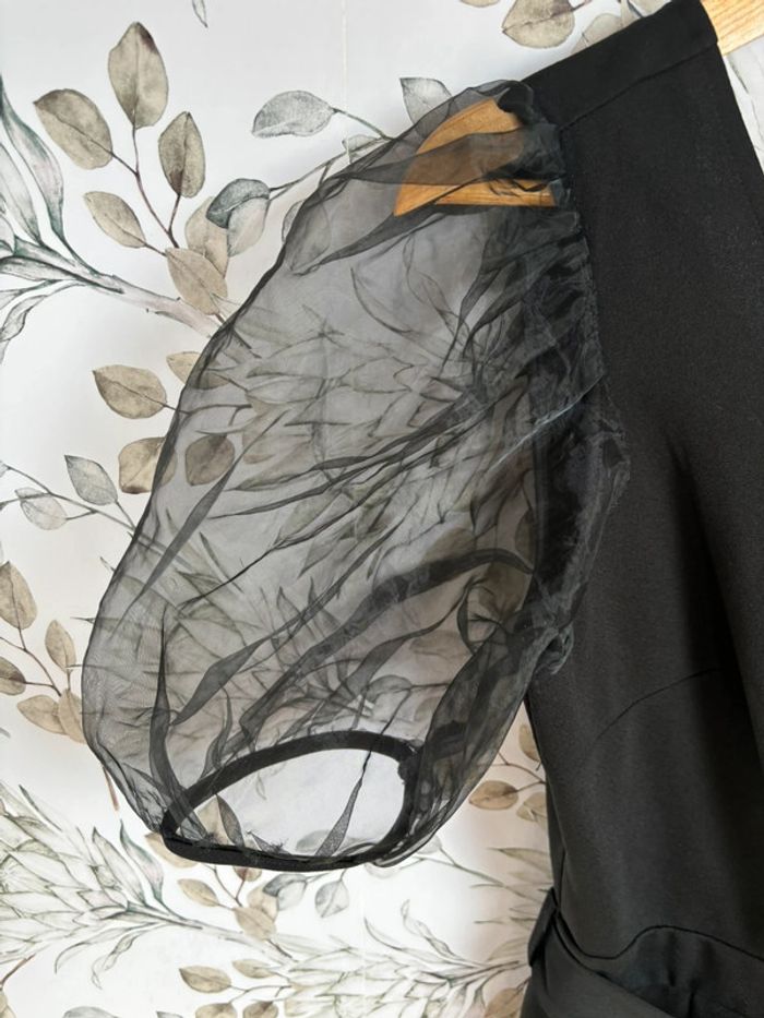 Combi short noir manches transparentes - photo numéro 3