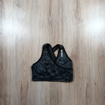 Brassière gymshark femme XS camouflage gris noir