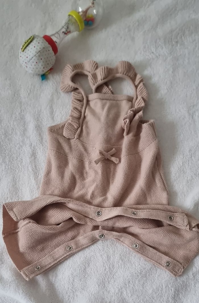 Salopette maille bébé 1 mois - photo numéro 3