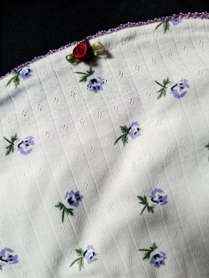 Tank top débardeur bustier imprimé floral - photo numéro 5