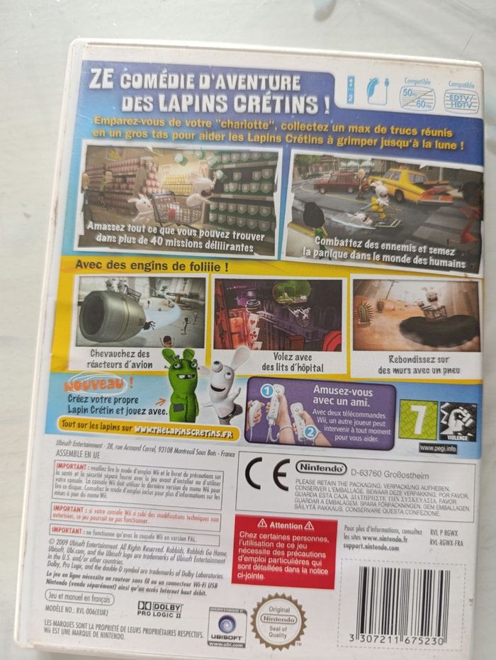 Jeu Nintendo Wii lapins crétins la grosse aventure - photo numéro 2