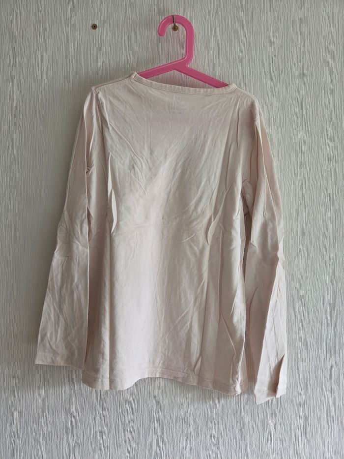 🌙 T-shirt manches longues Primark 'Dance to the Moon' - Rose pâle - photo numéro 4