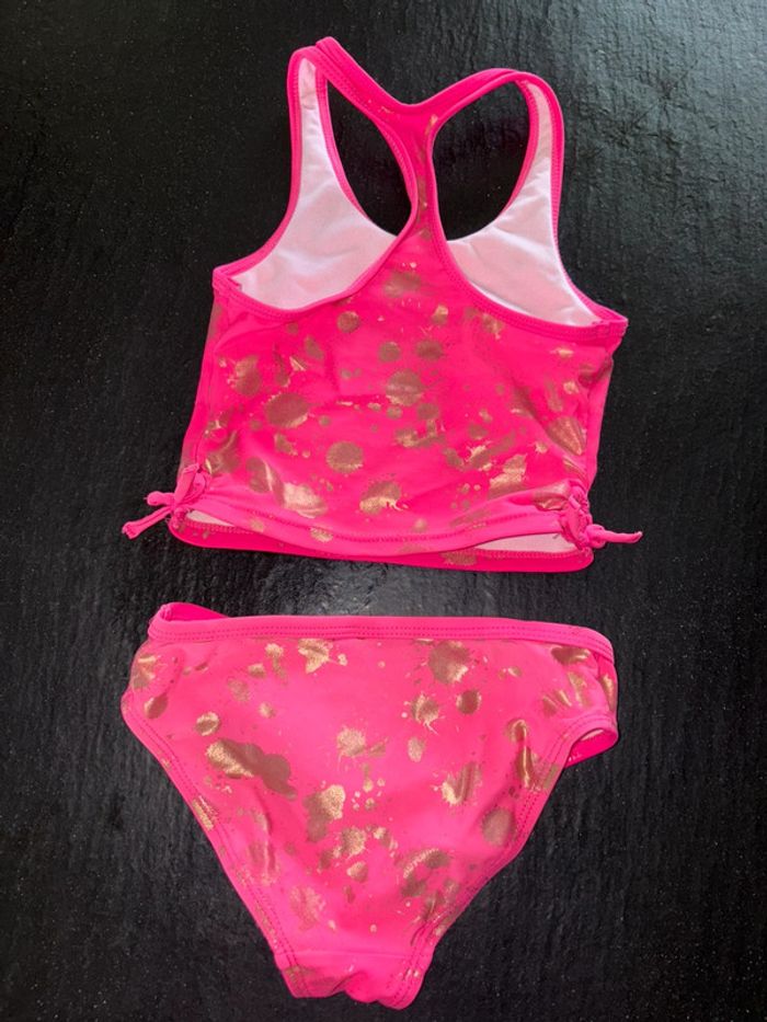 Maillot de bain fille rose tankini 4/5 ans - photo numéro 5