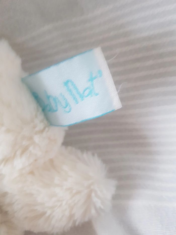 Lapin avec mouchoir bleu Babynat - photo numéro 4