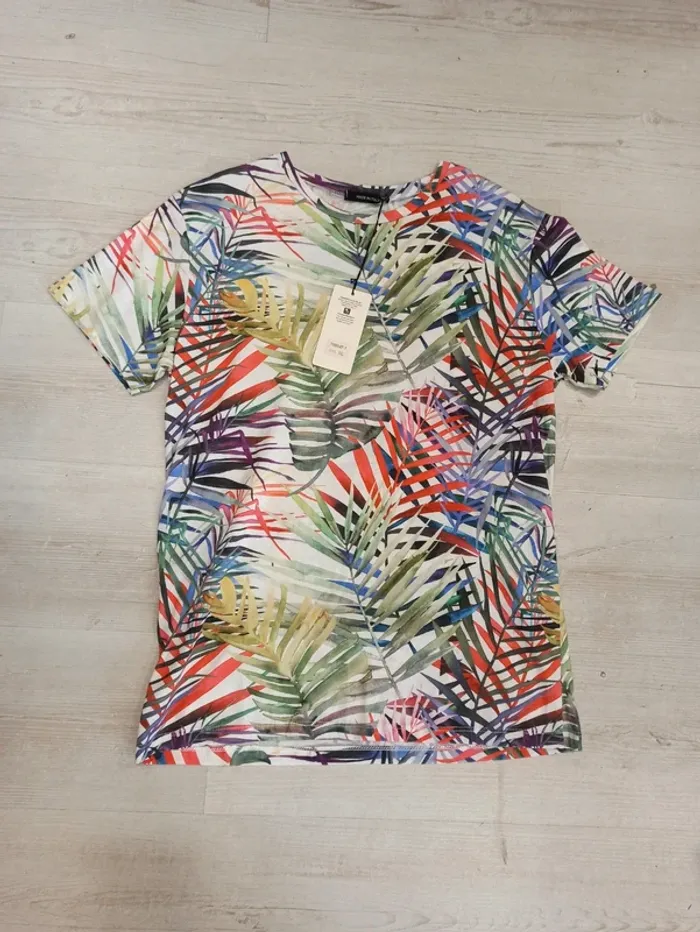 Tee shirt homme motif fleuri xxl