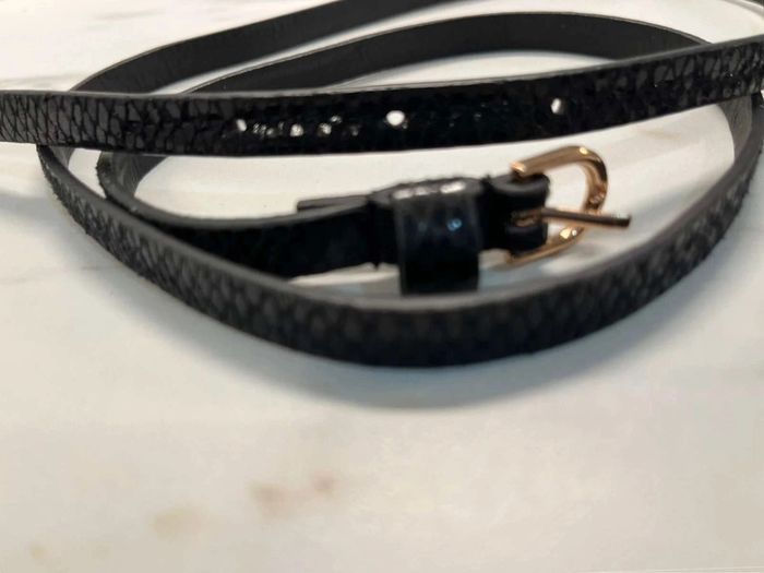 Ceinture femme croco noir - photo numéro 4