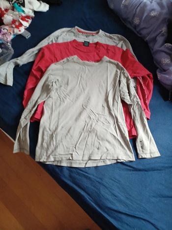 Lot 3 tee-shirts ML 12 ans