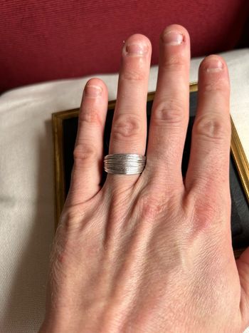Bague en argent ajustable