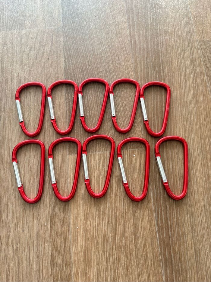 lot de 10 mousqueton