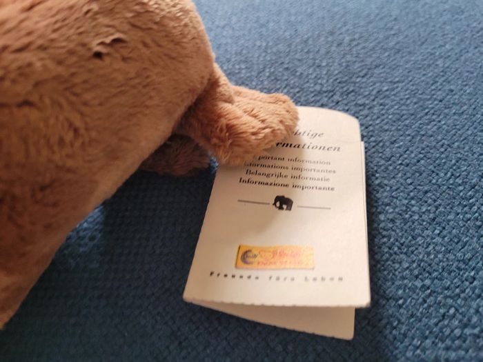 RARE Morse Steiff Peluche collection 20cm océan type Phoque Otarie baleine marron - photo numéro 4