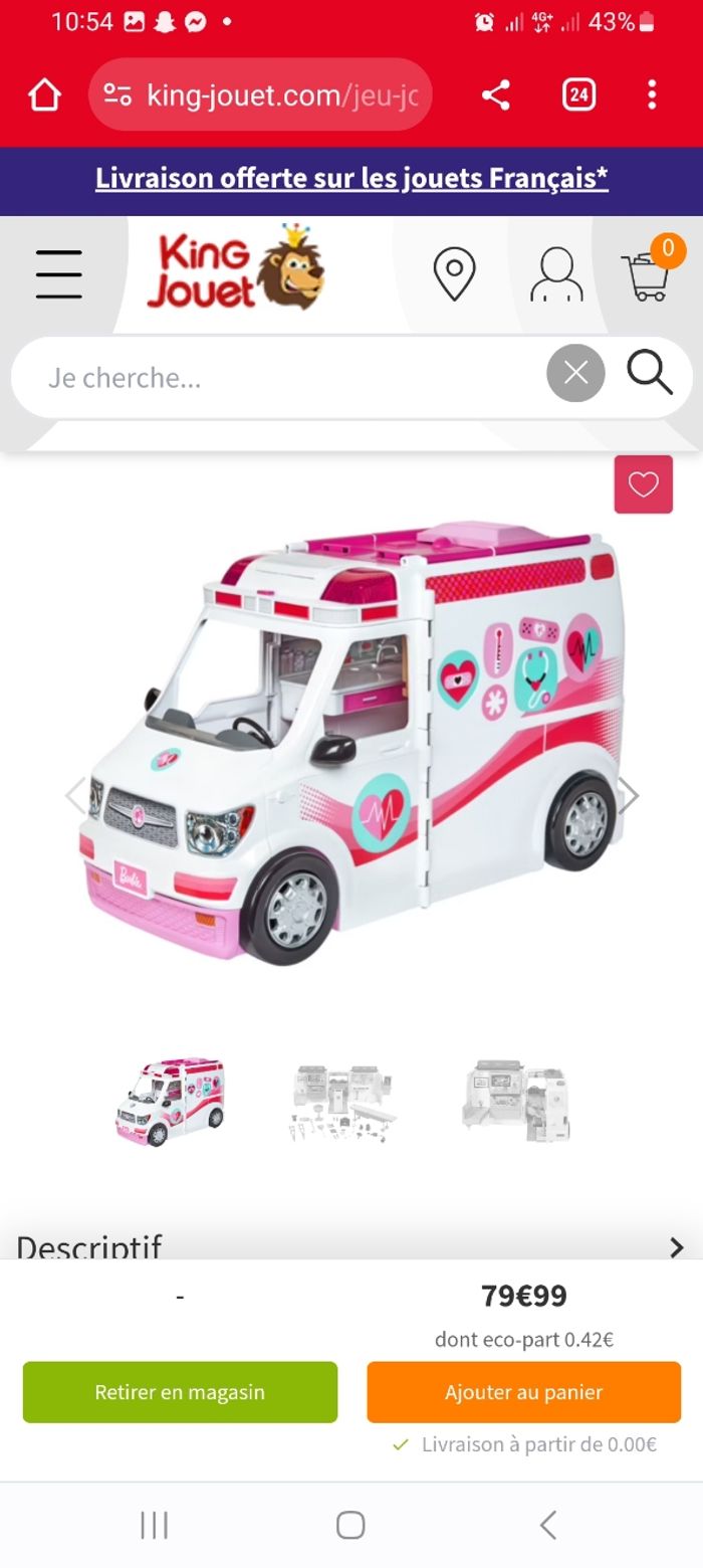 Véhicule médical barbie - photo numéro 4