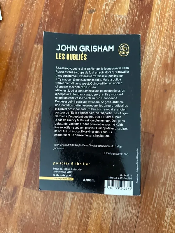 Livre les oubliés - photo numéro 3