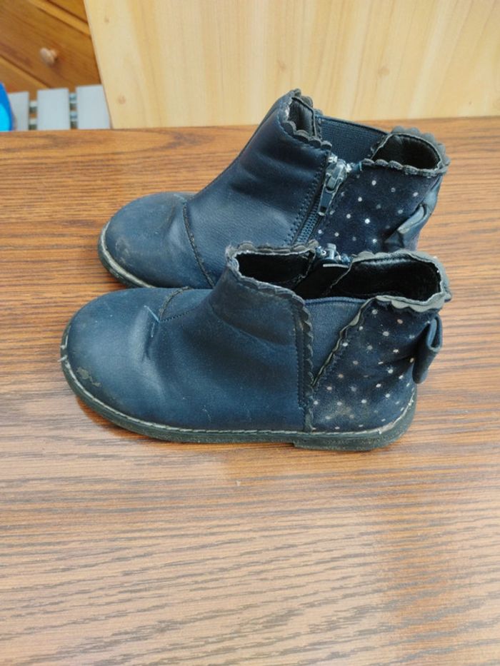 Bottines fille pointure 27 FPC bleu marine - photo numéro 5
