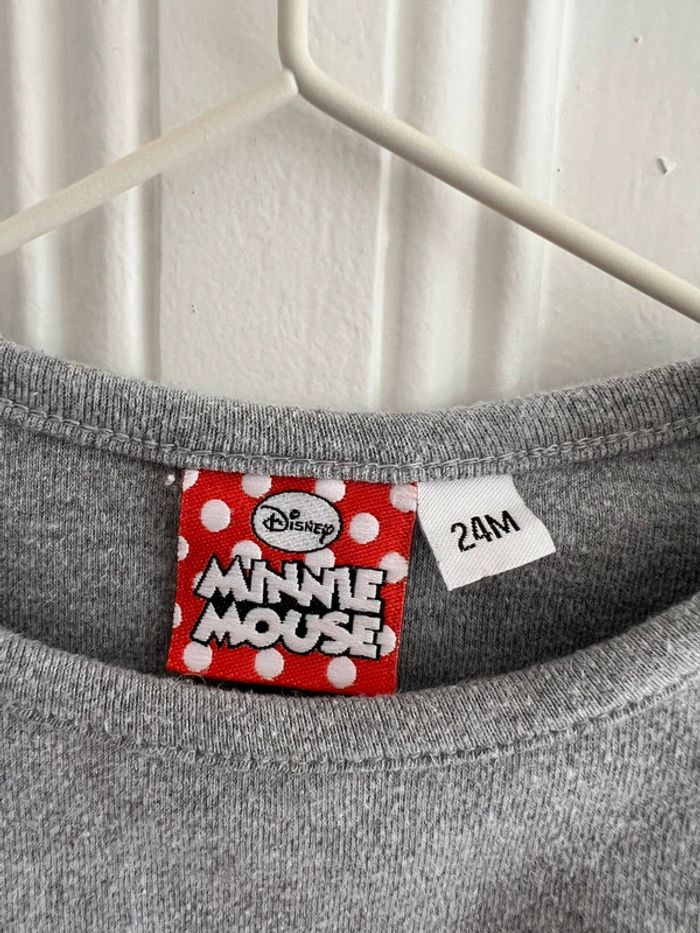 Robe Minnie grise et rouge 2 ans - photo numéro 2