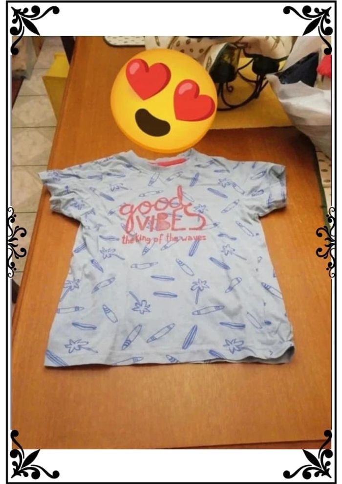 T-shirt Good vibes garçon 7 ans 8 ans