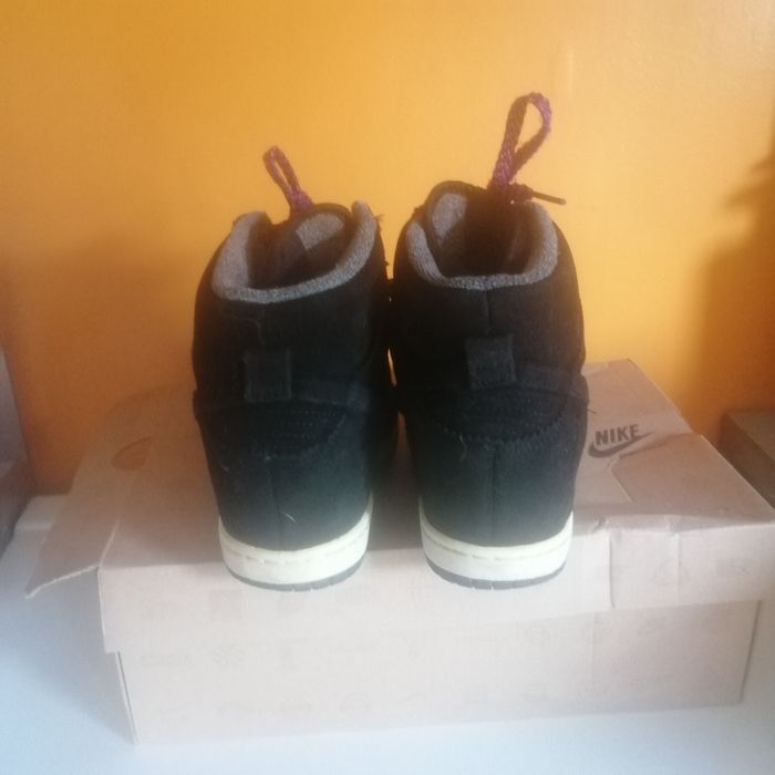 🌸Basket cuir NOIR WMNS DUNK SKY HI Pointure 39 "Vintage" 🌸 - photo numéro 3