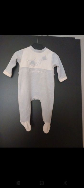 Pyjama 3mois mixte bleu ciel