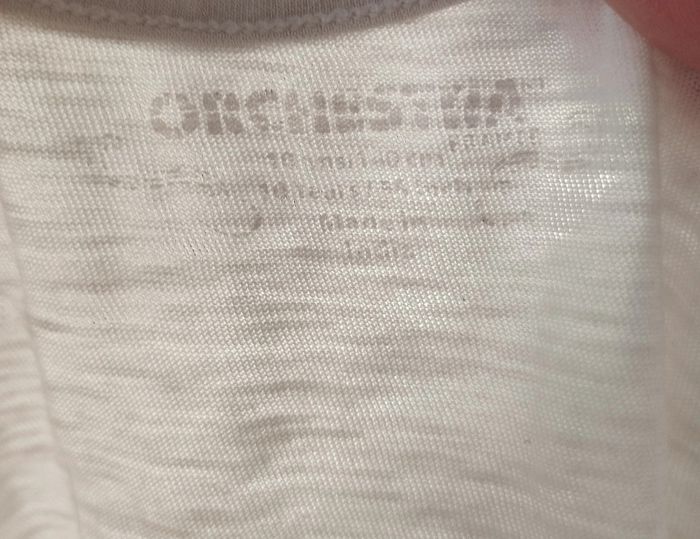 T-shirt manches courtes fille blanc et fleurs taille 10 ans Orchestra - photo numéro 2