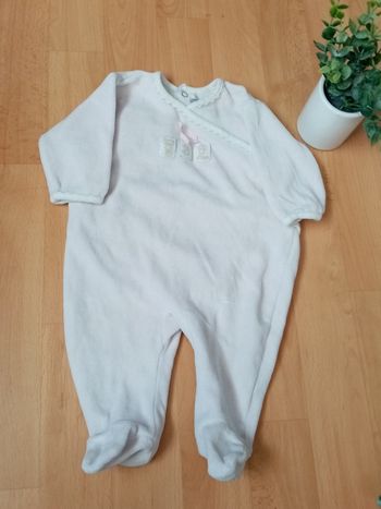 Grenouillere, rose, fille, 3 mois, sucre d'orge