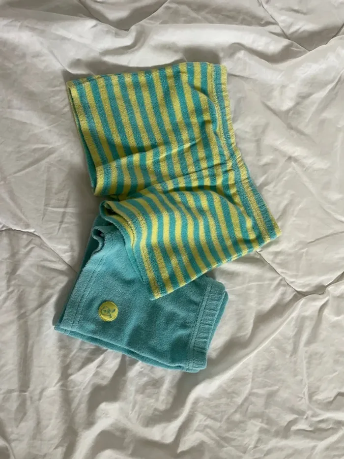 Ensemble deux short coton éponge