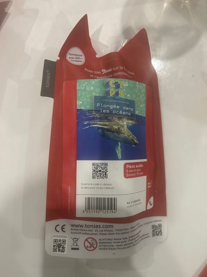 Tonies plongée dans les océans pour toniebox