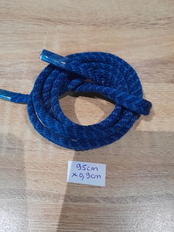 95cm de corde tressée bleu 0,9cm