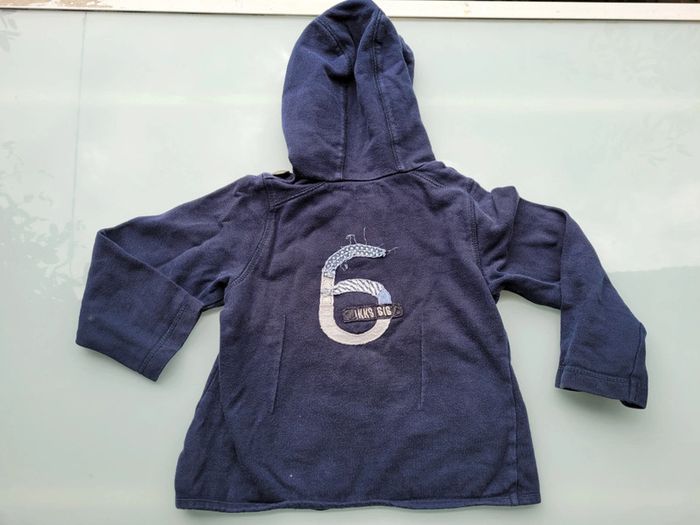 6 ans IKKS veste zippée marine à capuche - photo numéro 7