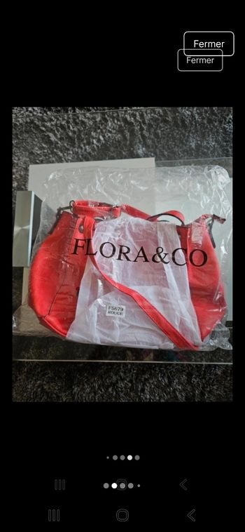 Sac rouge neuf Flora& Co