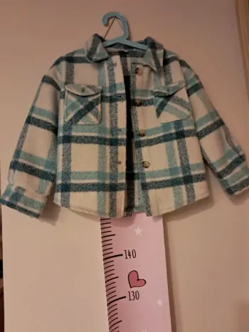 Veste 🧥 fille 👧 à carreaux