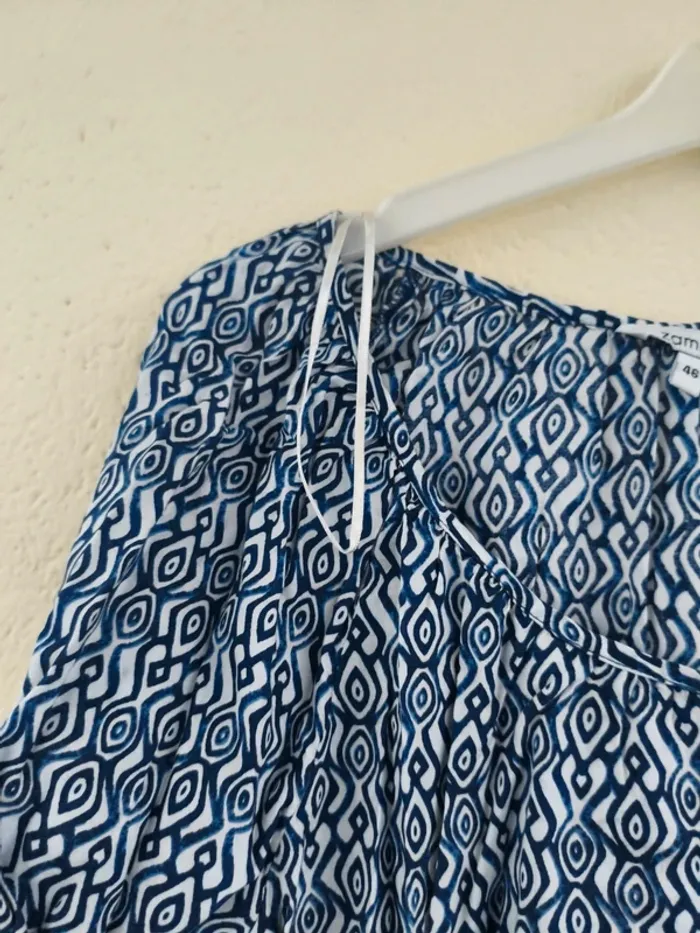 Blouse bleue - Zamba - taille 46 - photo numéro 3