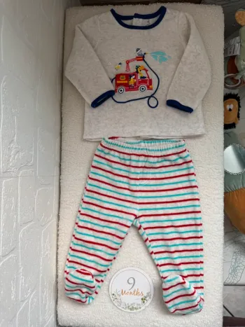 Pyjamas hiver 2 pièces • sergent major • taille 9 mois